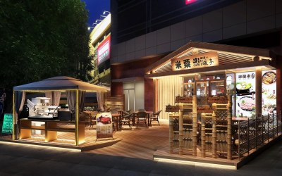 日式日料店3D模型下载